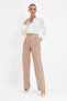 Taupe Wide Leg/Pleated Woven Pants TWOSS19WX0017