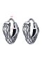 Angular Triangle Antique Design Lightweight Ring Snap Men's Steel Earrings - 3
