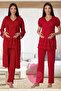 Pink Maternity Pajamas with Hidden Nursing Feature and Dressing Gown Effortt 8024 - 5