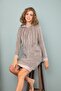 11064 Women's Hooded Velvet Tunic