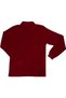 Unisex Combed Cotton Polo Collar Long Sleeve Claret Red T-Shirt Children/Adult - 2