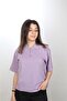 Unisex Lilac Combed Polo Collar T-Shirt