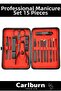 Special Production Stainless Steel Hand Face Foot Care Durable Sharp Professional Manicure Set 15 Pieces