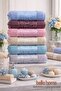 Medium Jacquard Hand & Face Towel |   50X90 cm |   6 Pieces |   100% Cotton |   Stylish & Convenient |   Soft and Absorbent