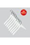 Wooden (Silver Hook Lama) Clothes, Shirts, Blouses Hanger White Color 24 Pieces