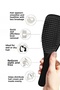 Wet Detangler Black Hair Brush And Comb - 2