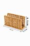 Rattan Wicker Vertical Napkin Holder Set of 2 14X5.5X8.5 cm – Decorative Tabletop Napkin Stand - 5