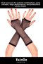 # Gloves Women Long Modern Stylish Fingerless Stretchy Fishnet Party Costume Gloves 26cm - 5