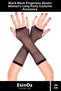 # Gloves Women Long Modern Stylish Fingerless Stretchy Fishnet Party Costume Gloves 26cm