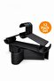 12 Pieces of Clothes Hangers Plastic a Quality Black Hanger Pants Shirt Hanger - 5