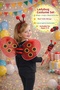 Ladybug Costume Set (Wings+Crown+Staff) Tulle Wings Kids |   Suitable for Ages 3-8