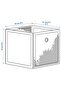 Storage Box, White, 33X37X33 cm - 5