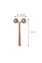Metal Facial Massager Face Yoga Guasha 3D Roller Graston Apparatus Gold Color - 2
