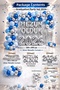 Premium Blue Silver Graduation Party Set 2026 – We Graduated Backdrop Balloon Chain Concept - 2