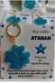 Star Themed Card Gift Keychain (10 Pieces) Birthday/Baby Shower/Mevlüt Gift - 4
