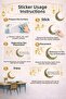 مجموعة ملصقات جدارية لرمضان، ملصقات جدارية دينية، زينة رمضان وديكورات غرف إسلامية - 6