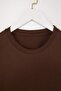 Kahverengi Regular Fit Crop Büyük Beden T-shirt TBBSS25BF00061 - 2