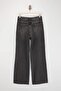 Siyah More Sustainable YUMUŞACIK Tencel Karışımlı Yüksek Bel Wide Leg Jeans TWOSS26JE00134 - 7