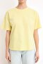 Yellow Relaxed/Casual Fit Low Sleeve Short Sleeve 100% Cotton Knitted T-Shirt Twoss26Ts00095 - 3