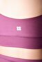 Bordo Fırçalı Soft Kumaş Destekli/Şekillendirici Kalın Askılı Örme Spor Sütyeni THMSS24SS00008 - 4