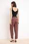 Bordo Özel Koleksiyon Kemerli Havuç Kumaş Pantolon TWOSS26PL00058 - 4