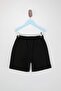 Navy Blue-Grey-Black 3-Piece Boys' Plain Knitted Shorts & Bermuda Shorts Tkdss26Sr00004 - 13