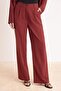 Bordo Dökümlü Kimono Pantolon Alt - Üst Takım TCTSS26US00033 - 3