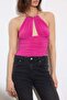 Limited Edition Fuşya Aksesuar Detaylı Büzgülü Party Body TPRSS26BD00016 - 3