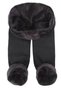 Special Production Not Squeeze Waist Wide Elastic Comfortable Winter Keeping Warm Soft Smooth Black Men's Plush Leggings - 2