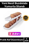 Premium Refrigerator Plastic 2 Tiers Useful Practical Shelf Organizer New Generation Egg Stand 3 Pieces
