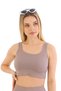 Special Production Breast Recovery Anti-Sagging Sports Casual Thick Strap Padded Corded Crop Bustier - 5