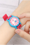 V23A-120Vy Pink Color Flower Pattern Girls' Wristwatch - 3
