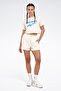 New Id Reg Crp Tee Beige Women's Short Sleeve T-Shirt - 3