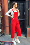 Women's Light Red Gardener Overalls ARM-20K001117 - 5