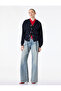 Long Sleeve Tie-Detail Pocketed Buttoned Hooded Knit Cardigan