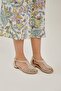 Emma Beige Suede Stone Detail Buckle Sandals