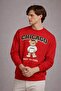 Men's Chicago Bear Print Red Sweatshirt - 2