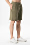 Elastic Waist Windproof Women'S/Men's Unisex Muslin Summer Shorts Khaki Hk - 8