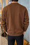 Men's Chicago Printed Casual Brown Sweatshirt - 5
