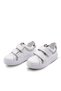 Jamilia Double Velcro Leather Girls' Shoes White - 6