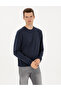 Navy Blue Regular Fit Sweatshirt 50313944-Vr033 - 3