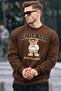 Chicago Bear Embroidered Retro City Men's Coffee Sweatshirt - 2