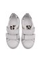 Jamilia Double Velcro Leather Girls' Shoes White - 7