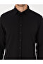 Black Flexible Slim Fit Striped Long Sleeve Shirt 50307162-Vr046 - 6