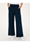 Navy Blue Flare Fit Modal Blend Sweatpants 50314962-Vr033 - 2