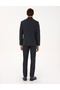 Navy Blue Slim Fit Flannel Textured Fabric Trousers 50317639-Vr033 - 4