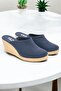 Women's Closed Toe Espadrille – Wedge Heel & Linen Slippers Model - 5