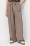 4629 Women's Wide Leg High Waist Viscose Palazzo Pants Soil - 2