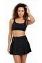 Women's Gathering Bustier Shorts Skirted Bikini Set