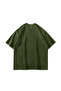 Washable green white dusk printed oversize unisex t-shirt - 5
